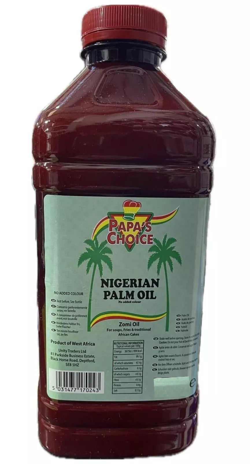 Papas Choice Nigerian Palm Oil 1 Litre