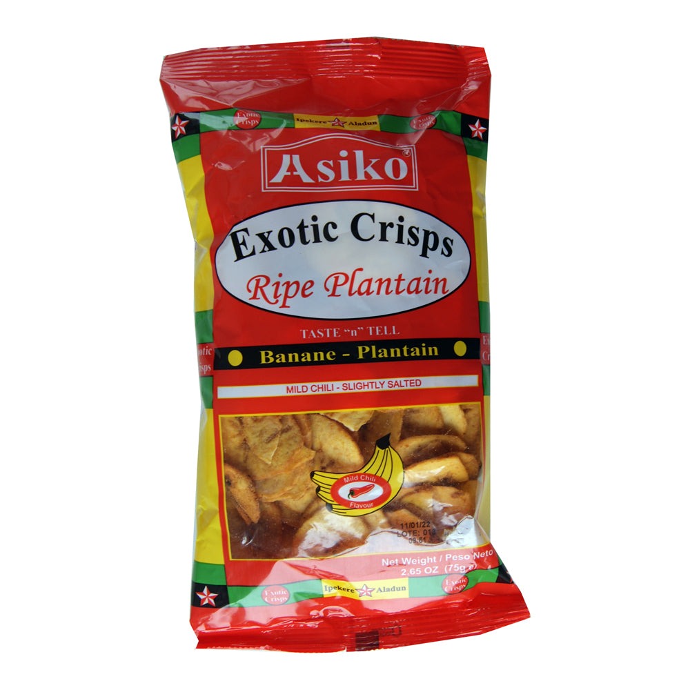 Asiko Exotic Crisps Mild Chili 75G