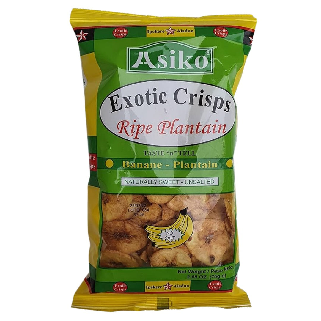 Asiko Exotic Crisps Naturally Sweet 75G