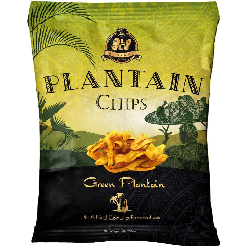 Olu Olu Plantain Crisps Green 60G
