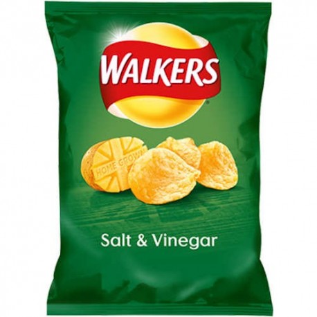 Walkers Crisps Ready Salt Vinegar 25G