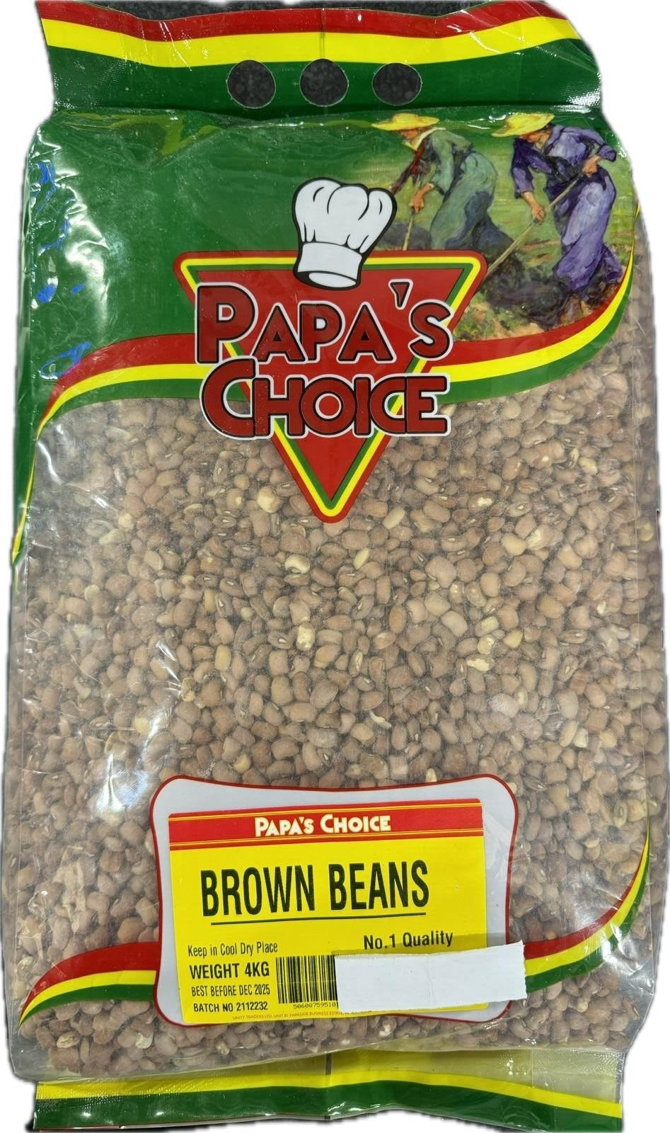 Papa's Choice Brown Beans 4Kg