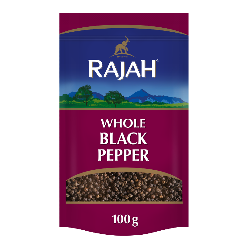 Rajah Whole Black Pepper 100G