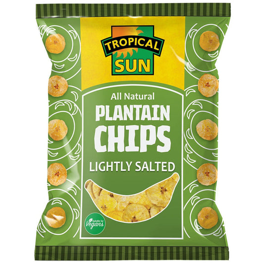 Tropical Sun Plantain Chips Lighty Salted 12X70G