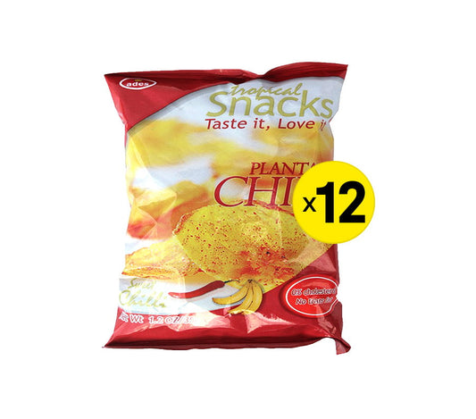 Ades Plantain Chips Sweet Chilli Pack 12