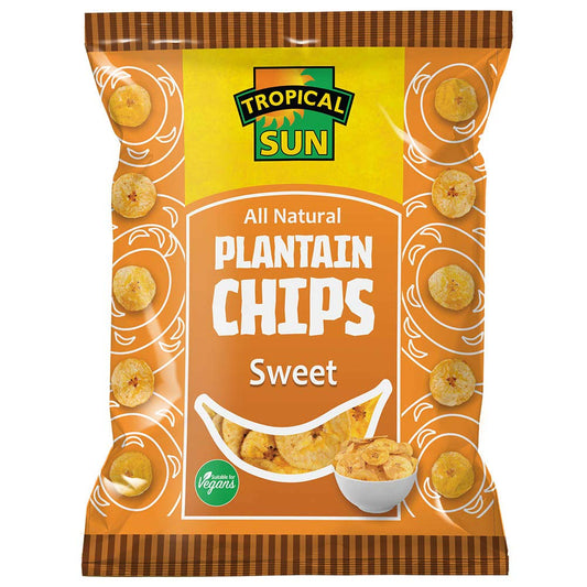 Tropical Sun Plantain Chips Sweet 70G