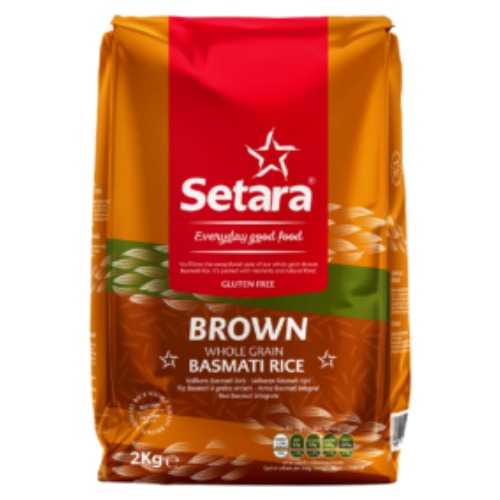 Setara Brown Whole Grain Basmati Rice 2KG