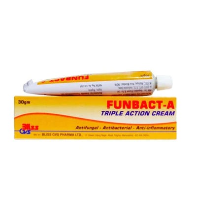 Funbact A Triple Action Cream 30Gm