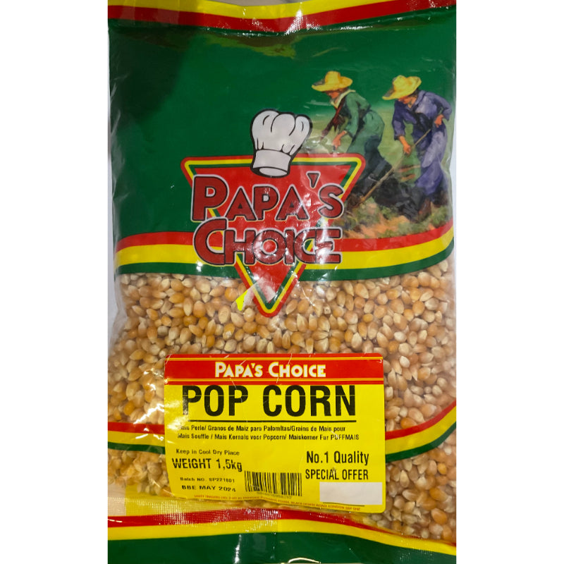 Papaâ€™s Choice Pop Corn 1.5Kg