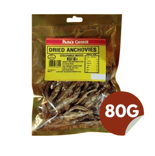Papaâ€™s Choice Dried Anchovies 80G