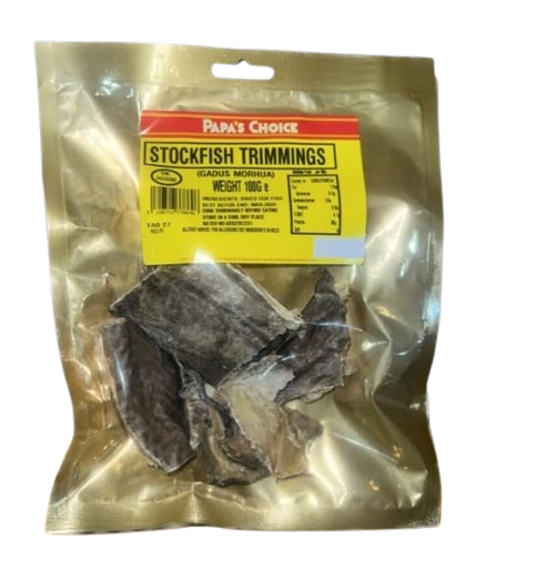 Papaâ€™s Choice Stockfish Trimmings 100G