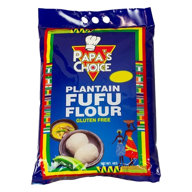 Papaâ€™s Choice Plantain Fufu Flour 4Kg