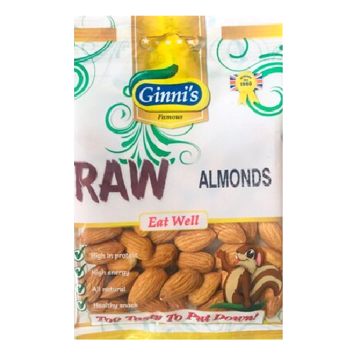 Ginnis Raw Almonds 50G