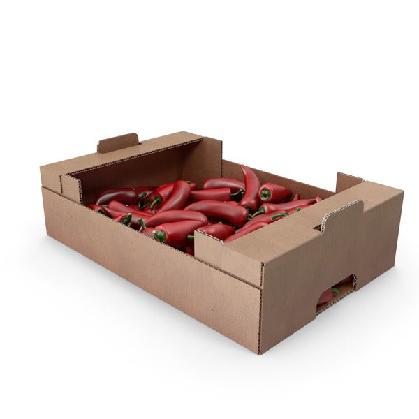 Long Red Pepper Box