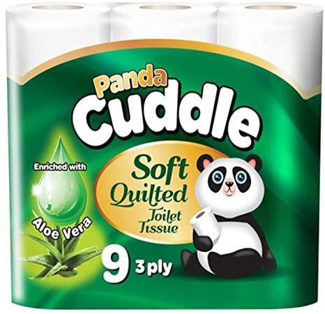 Panda Cuddle Soft Toilet Tissue X 9