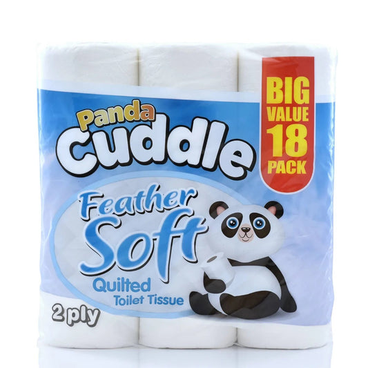 Panda Cuddle Toilet Tissues X 18