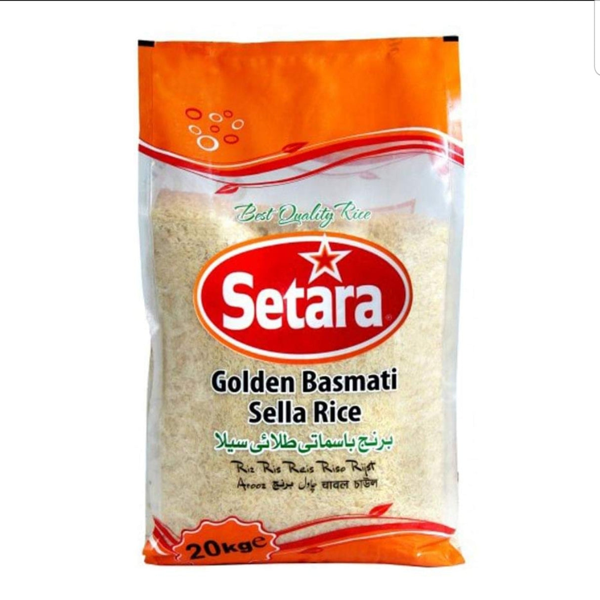 Setara Golden Basmati Sella Rice 20kg